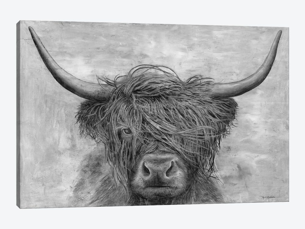 Scottish Bison by Marie Elaine Cusson 1-piece Canvas Art Print