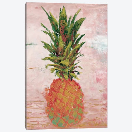 Painted Pineapple II Canvas Print #MEC62} by Marie Elaine Cusson Canvas Art Print