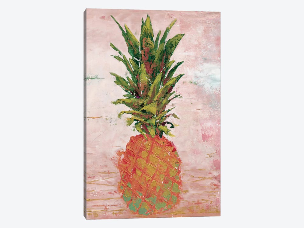 Painted Pineapple II by Marie Elaine Cusson 1-piece Canvas Art Print