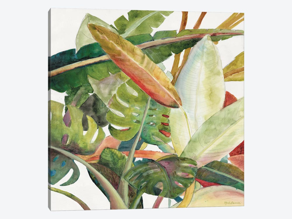 Tropical Lush Garden Square II by Marie Elaine Cusson 1-piece Art Print