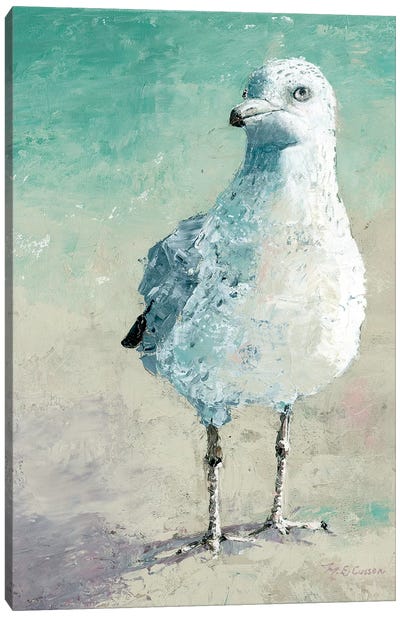 Beach Bird II Canvas Art Print - Marie-Elaine Cusson