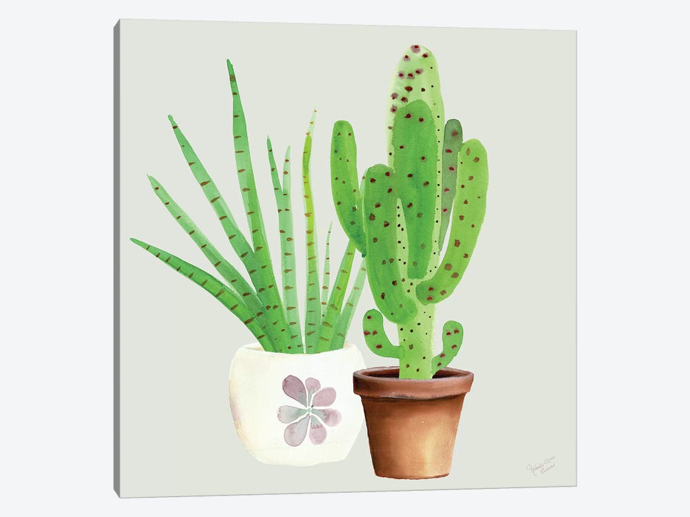 Succulent Symphony II by Marie Elaine Cusson 1-piece Canvas Wall Art