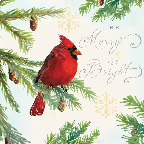 Cardinals: Christmas Blessings I by Marie-Elaine Cusson