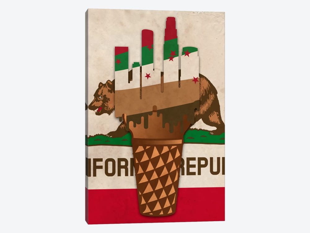 City of Ice Cream by 5by5collective 1-piece Canvas Print