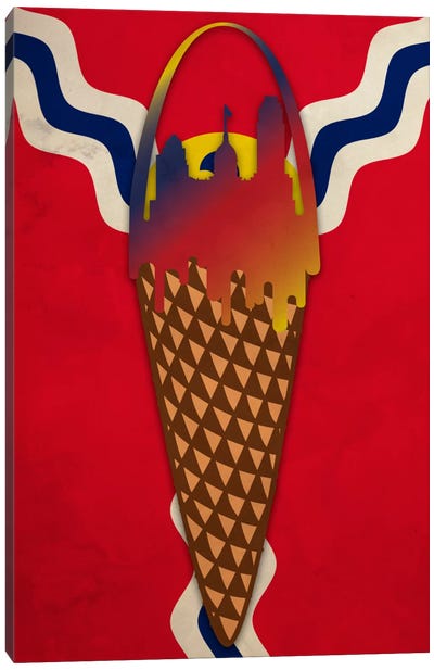 Ice Cream Arch Canvas Art Print - Melting Metropolitans