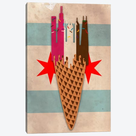Windy City Neopolitan Canvas Print #MEL6} by 5by5collective Canvas Artwork