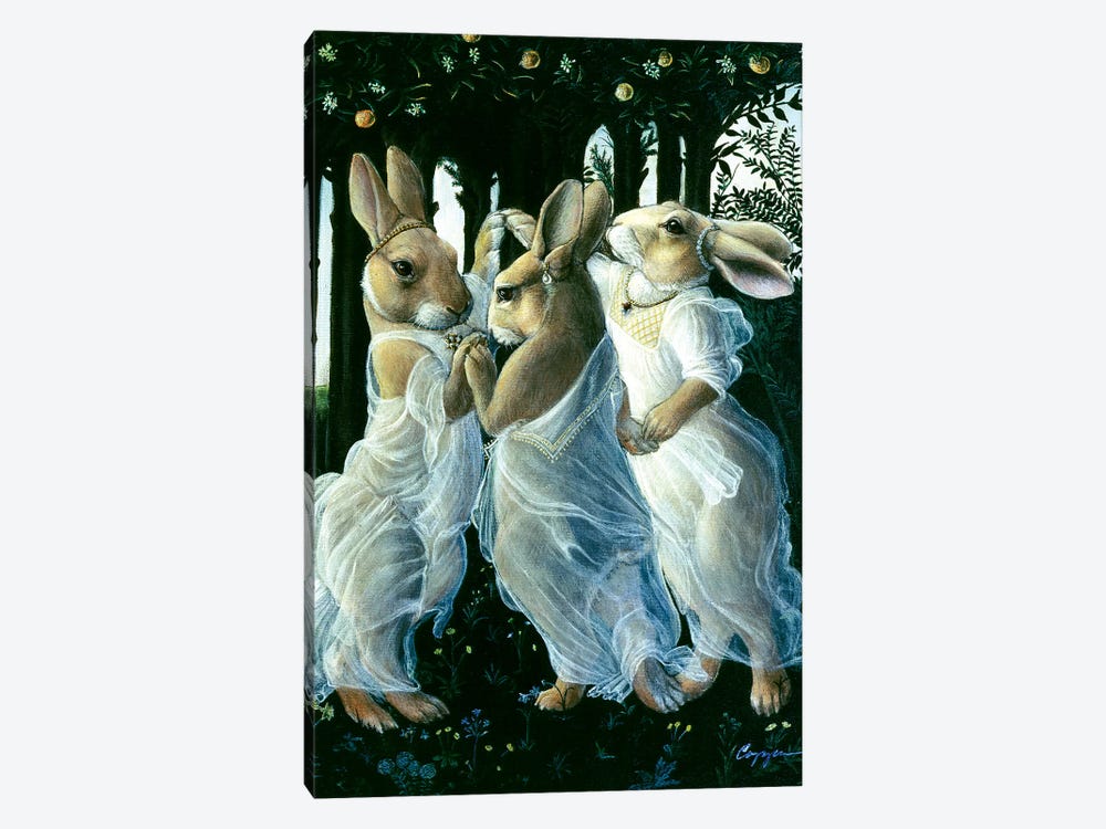 Bunny Graces by Melinda Copper 1-piece Canvas Print