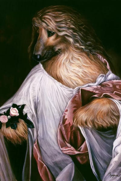 Afghan Hounds: Flora Afghan by Melinda Copper