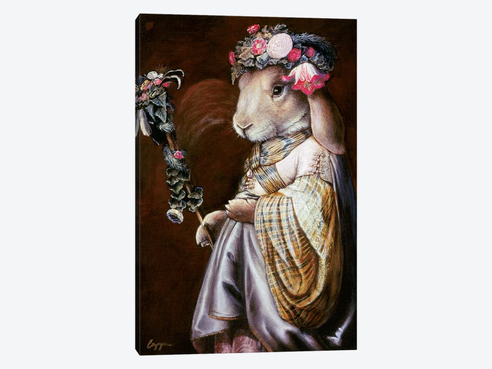 Floral Op by Melinda Copper 1-piece Art Print
