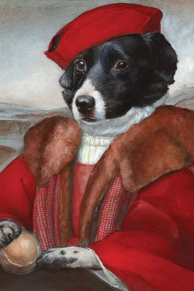 Mikey In Red by Melinda Copper canvas print