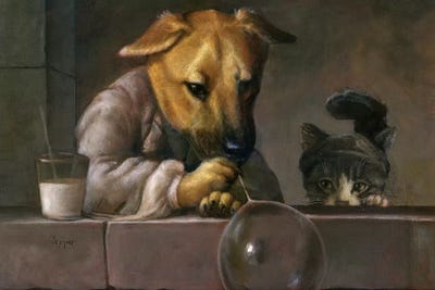 MikeyMuffin by Melinda Copper canvas print