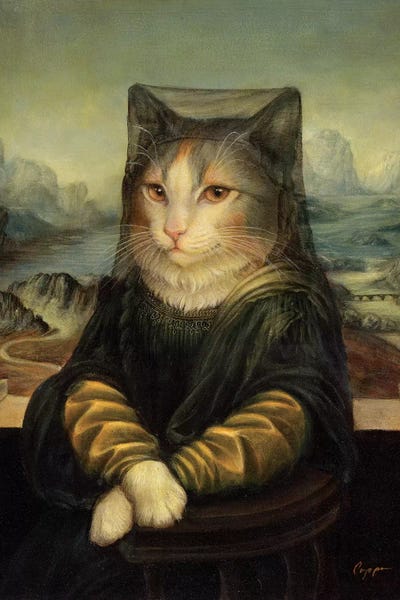Mona Lisa: Mona Peaches by Melinda Copper