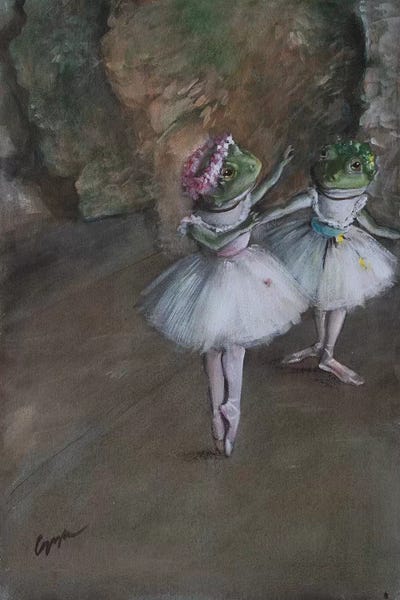 Frogs: Two Frog Dancers by Melinda Copper