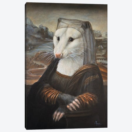 Mona Possum Canvas Print #MEN72} by Melinda Copper Canvas Print