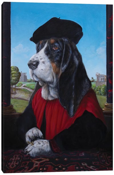 Gino Canvas Art Print - Pet Obsessed