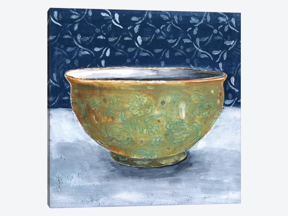 Golden Bowl by Miri Eshet 1-piece Canvas Art Print