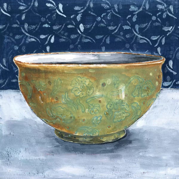 Charming Blue: Golden Bowl by Miri Eshet