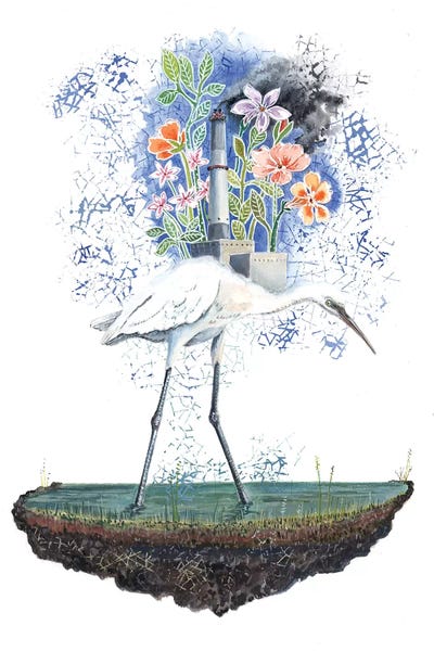 Charming Blue: Heron Dreams by Miri Eshet