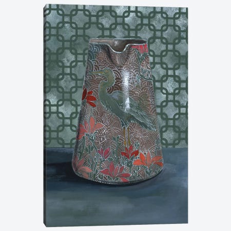 Heron Vase Canvas Print #MET19} by Miri Eshet Canvas Print