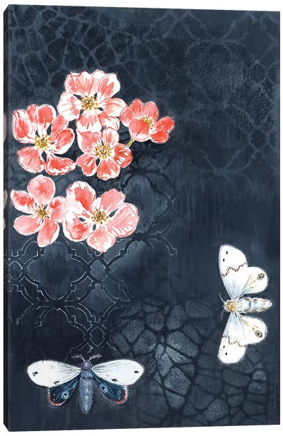 Night Moths Canvas Art Print - Miri Eshet