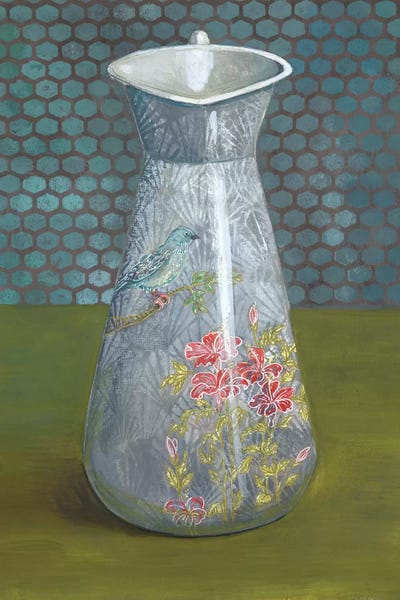 Miri Eshet: Pitcher With Bird by Miri Eshet