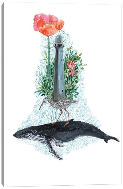 Humpback Whale Dreams Canvas Art Print - Miri Eshet