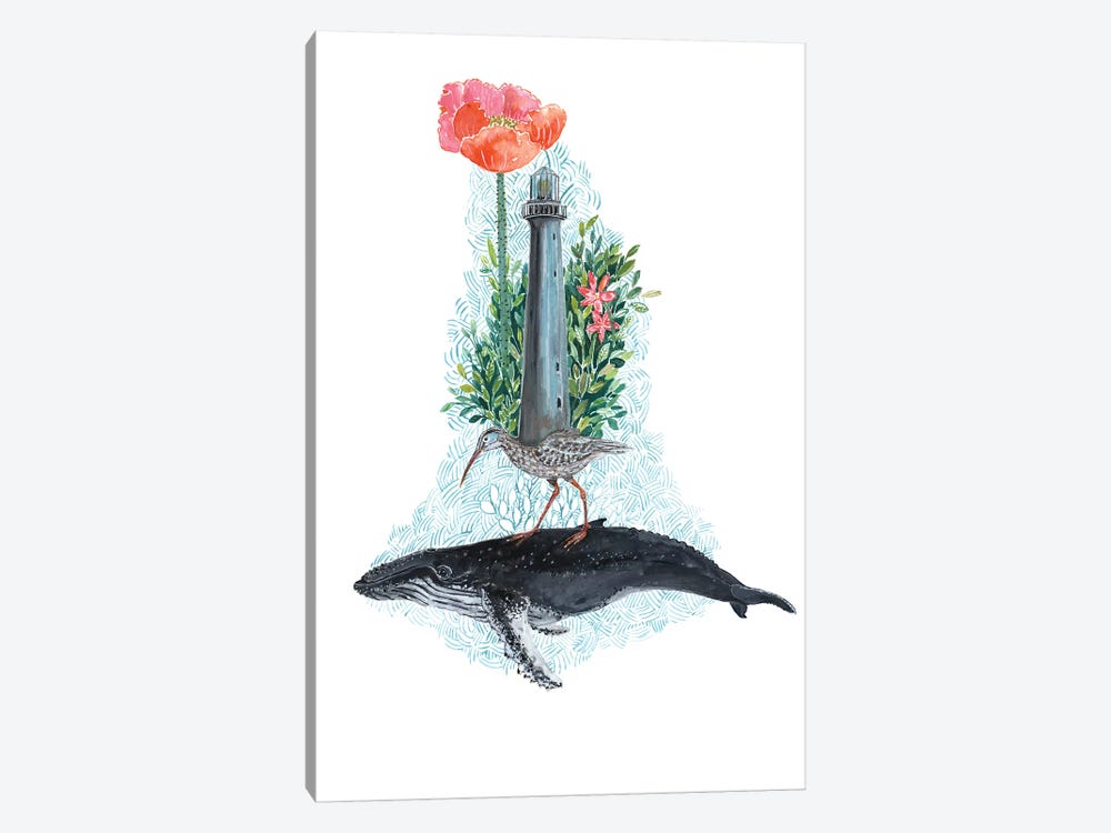 Humpback Whale Dreams by Miri Eshet 1-piece Canvas Art