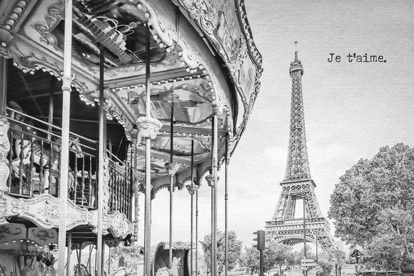 Fine Art Print: Je T'Aime - Paris by Melanie Viola