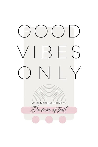 What Makes You Happy - Pink by Melanie Viola metal wall art