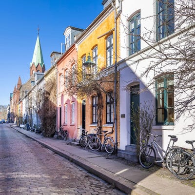 Copenhagen Krusemyntegade In Nyboder by Melanie Viola framed wall art