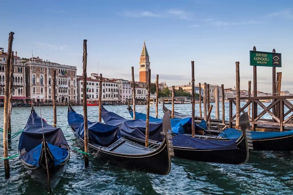Venice: Venice Grand Canal And Gondolas by Melanie Viola