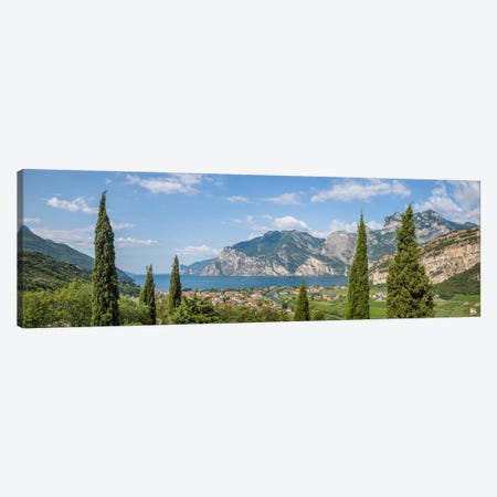 Lake Garda Italy Gorgeous Panoramic View Canvas Print #MEV1044} by Melanie Viola Canvas Artwork