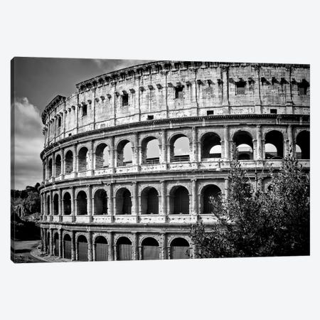 Rome Monochrome Colosseum Canvas Print #MEV1045} by Melanie Viola Canvas Wall Art