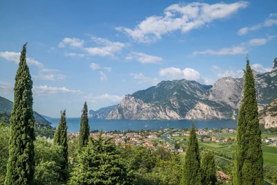 Torbole View To Lake Garda by Melanie Viola metal wall art