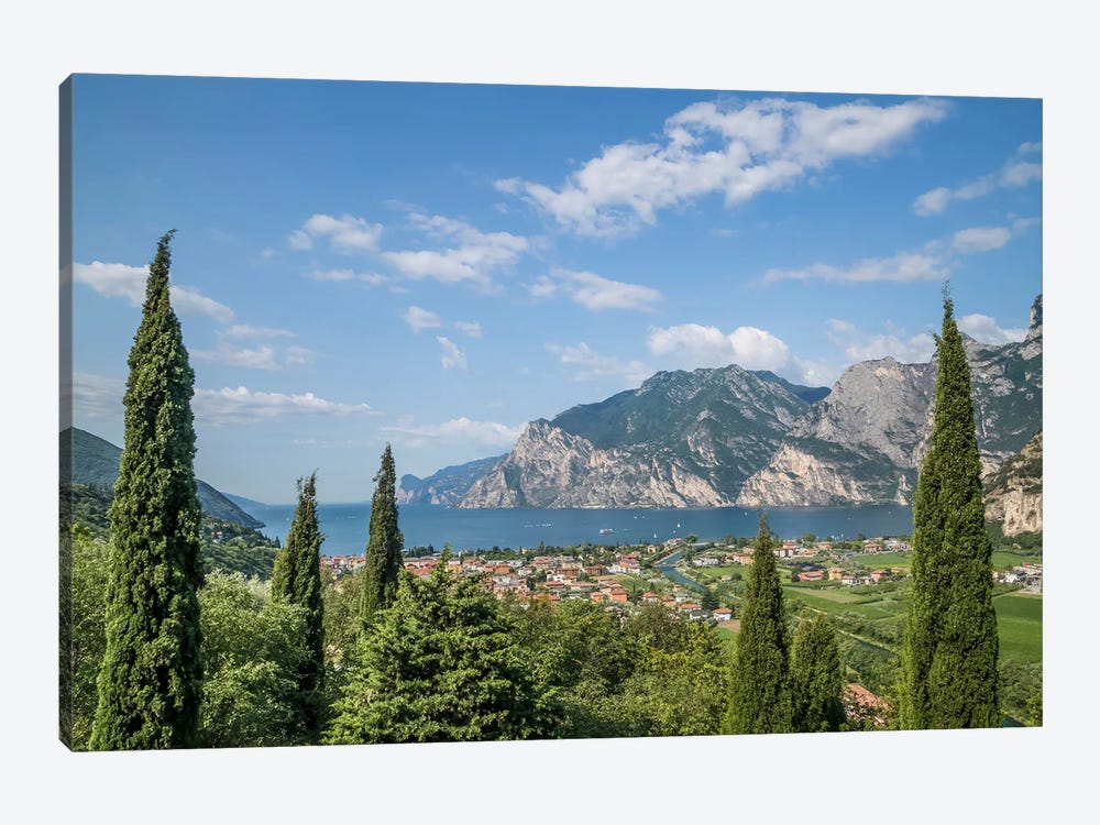Torbole View To Lake Garda by Melanie Viola 1-piece Canvas Art Print