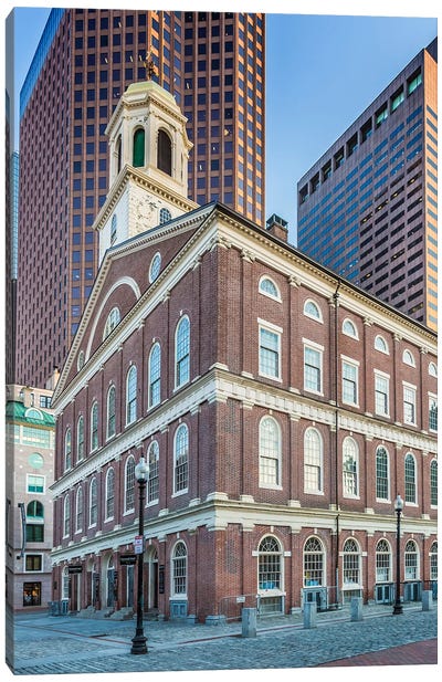 Boston Historic Faneuil Hall Canvas Art Print - Massachusetts Art