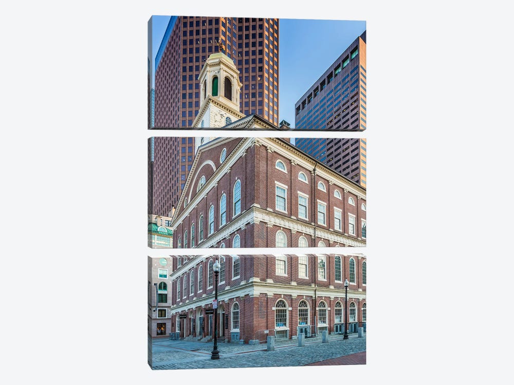 Boston Historic Faneuil Hall by Melanie Viola 3-piece Canvas Artwork