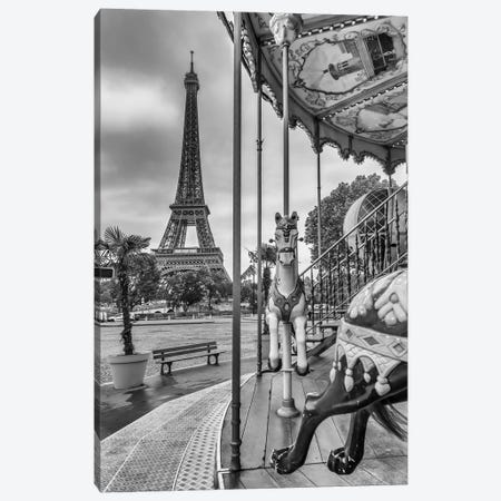 Typical Paris - Monochrome Impression Canvas Print #MEV1070} by Melanie Viola Canvas Artwork