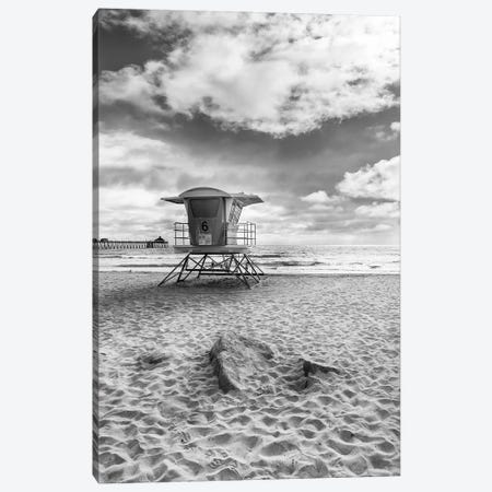 California Monochrome Imperial Beach Canvas Print #MEV1095} by Melanie Viola Art Print