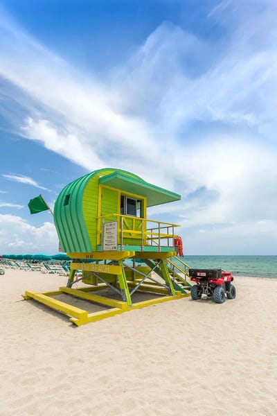 Florida Beaches: Miami Beach Ocean View by Melanie Viola