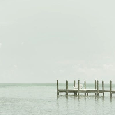 Florida Quiet Place - Vintage Square Format by Melanie Viola acrylic art print