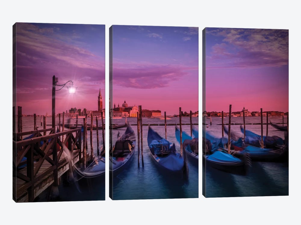 Venice Gorgeous Sunset Canvas Wall Art by Melanie Viola | iCanvas