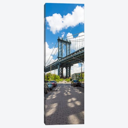 New York City Manhattan Bridge - Vertical Panorama Canvas Print #MEV1153} by Melanie Viola Canvas Print