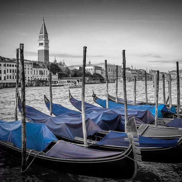 Color Pop Photography: Venice Grand Canal And St Mark's Campanile by Melanie Viola
