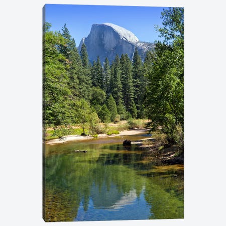 Yosemite Valley Half Dome And River Of Mercy Canvas Print #MEV1168} by Melanie Viola Canvas Wall Art