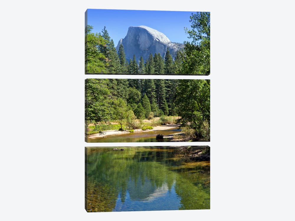 Yosemite Valley Half Dome And River Of Mercy by Melanie Viola 3-piece Art Print