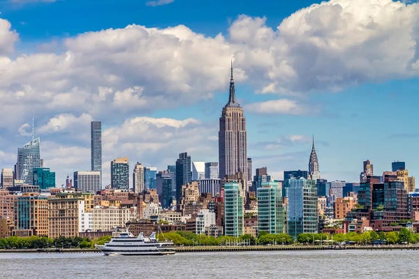 New York City Skylines: Nyc Midtown Skyscraper by Melanie Viola