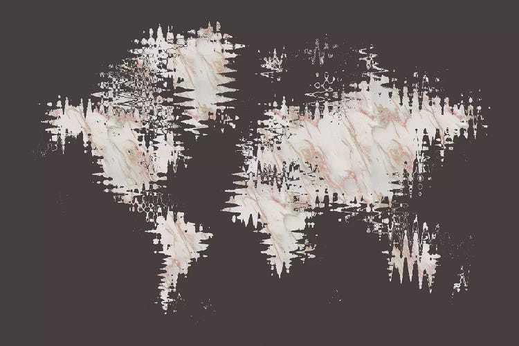 Abstract World Map by Melanie Viola wall art