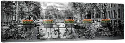 Amsterdam Gentlemen's Canal Canvas Art Print - Bicycle Art