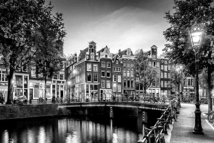 Amsterdam Idyllic Impression From Singel by Melanie Viola wall art